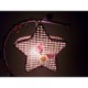 22*24*10CM Romantic And Warm Place Gifts Creative Hollow Out, Wrought Iron Rural Bedroom Lamp Led Light