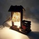 23*20.5CM Valentine'S Day Creative Furnishing Articles Gifts Brush Pot Vintage Boutique Handicraft Desk Lamp Led Light