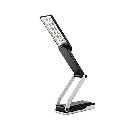 18-LED White Light LED Solar Light Rechargeable Fold Eyeshield Reading Table Desk Lamp (110-220V)