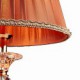 Iron Desk Lamp with Crystal Pillar Cloth Shade Classic Lighting