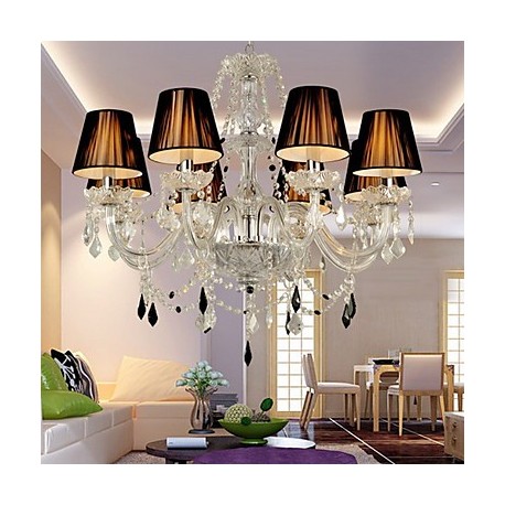 Elegant Crystal Chandelier with 8 Lights