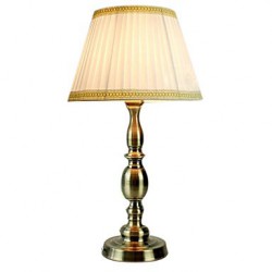 Retro Table Light with Elegant Fabric Shade Beautiful Patterns Geometry 220-240V