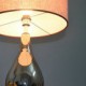 60W E27 Table Lamp with Black Shade and Vase Style Lamp Carrier