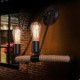 Contracted Balcony Stair Lamp Semicircle Hemp Rope Wall Lamp