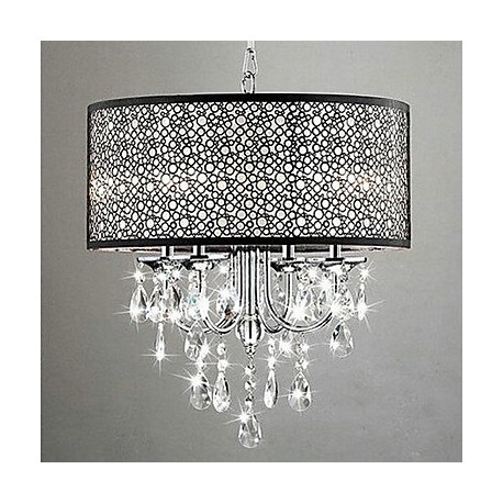 MAX:60W Traditional/Classic Crystal Chrome Metal Chandeliers Bedroom / Dining Room / Study Room/Office / Hallway