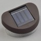 White Light LED Solar Light Path Wall Landscape Mount Garden Fence Light