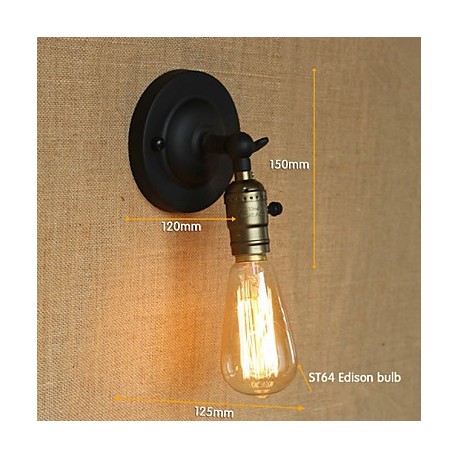 Edison Light Bulb Aisle Retro Minimalist Bedside Aisle Cafe Terrace Channel Mini Wall Sconce