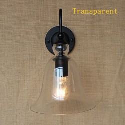 40W 110-240V American Rural Countryside Pastoral Minimalist Living Room Hallway Decorated Glass Wall Sconce