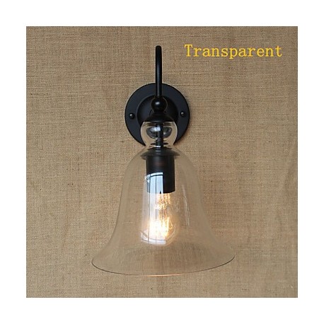 40W 110-240V American Rural Countryside Pastoral Minimalist Living Room Hallway Decorated Glass Wall Sconce