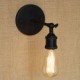 American Restaurant Bar Cafe Bedside Aisle Minimalist Black Wrought Iron Wall Sconce