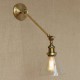 The Iron Glass Bronze Brass Arm Style Retro Creative American Country Hall Bedroom Wall Lamp