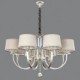 40w Country Crystal Silver Metal Chandeliers Living Room / Bedroom / Dining Room