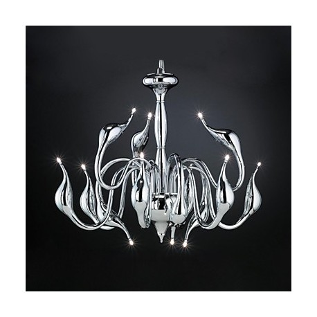 Max 10 watt Modern/Contemporary Chrome Metal Chandeliers / Pendant Lights