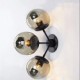 Wall Sconces / Glass ball 3Lights/Outdoor / Indoor Wall Lightsl Rustic/Lodge Metal