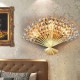 Valentine'S Day The Fan Wall Decoration Gifts Contemporary And Contracted Crystal Wall Lamp Led Light