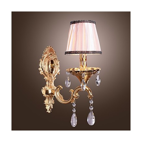 Elegant Crystal Wall Light in Pink