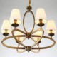 5 Rustic/Lodge / Vintage Mini Style Electroplated Metal Chandeliers Living Room / Bedroom / Dining Room / Kids Room