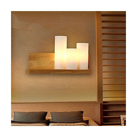 Mini Style Wall Sconces , Modern/Contemporary E26/E27 Wood/Bamboo