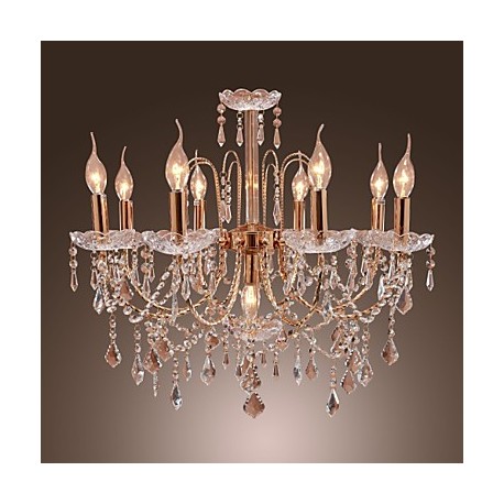 Elegant Crystal Chandelier with 9 Lights