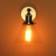 60W Art-Deco Wall Light with Glass Cone Shade Down