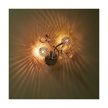 Wall Sconces Crystal / LED / Mini Style / Bulb Included Modern/Contemporary Metal