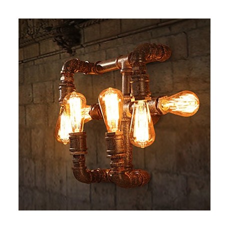 Retro Bar Iron Wall Sconces Mini Style Rustic/Lodge Metal