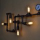 Wall Sconces 5 Light E26 E27 Water Pipe Iron Mini Style Industrial Style Country Metal