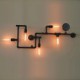 Wall Sconces 5 Light E26 E27 Water Pipe Iron Mini Style Industrial Style Country Metal