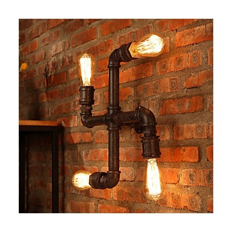 Retro Bar Iron Wall Sconces Mini Style Rustic/Lodge Metal