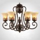 Chandeliers/Pendant Lights/6 Lights/ Vintage/Country/Island Living Room/Bedroom/Dining Room/Metal+Glass