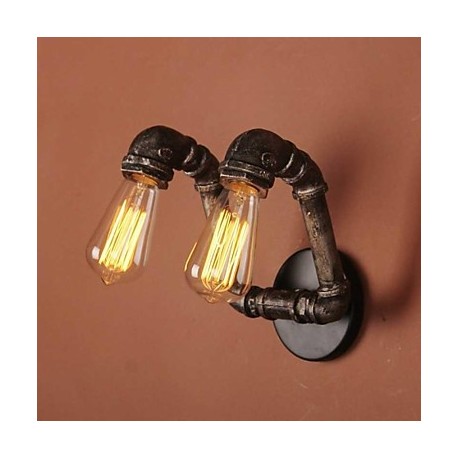 Mini Style Wall Sconces , Rustic/Lodge E12/E14 Metal