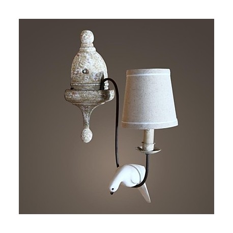 Mini Style Wall Sconces , Country E12/E14 Wood/Bamboo