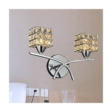 Modern Crystal Wall Light In 2 Lights 220-240V