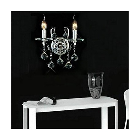 Crystal Wall Sconces , Traditional/Classic E12/E14 Metal