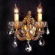 Elegant Crystal Wall Light with 2 Lights