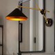 E27 25*15CM 10-15㎡Rural Industrial Wind Restoring Ancient Ways, Wrought Iron Rocker Arm Folded Wall Lamp Led Lights