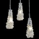 Tradition Classic Transparent glass 3 Light Chandelier