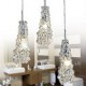 Tradition Classic Transparent glass 3 Light Chandelier