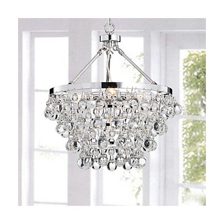 MAX:60W Traditional/Classic Crystal Chrome Metal Chandeliers Living Room / Bedroom / Dining Room / Study Room/Office / Entry / H