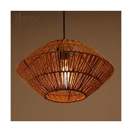 The American Village Hall Coffee Hand Woven Rope Chandelier