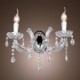 Elegant Crystal Wall Light with 2 Lights