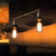 Rural Industrial Retro Wall Lamp Double Wall Lamp Black Umbrella