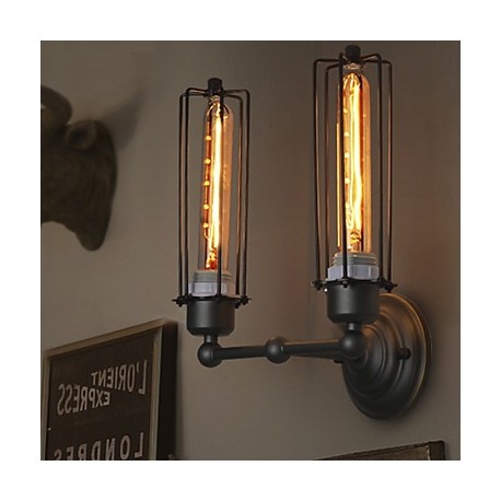 E27 33*25CM 10-15㎡Loft American Country Retro Iron Wall Lamp Art Industry Led Lights