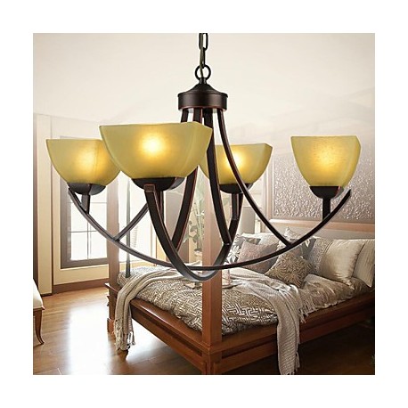 Chandeliers 4 Lights Traditional/Classic / Vintage Living Room / Bedroom / Study Room/Office Metal