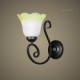 Vintage Wall Light Iron Glass Swing Arm Wall Lamp Indoor Decor Bedroom Wall Light 110/220V For Living Room