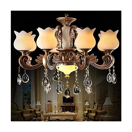 European Crystal Pendant lamp And luxurious living Room lamp