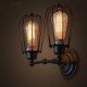 E27 28*28CM 10-15㎡Loft American Country Iron Art Antique Wall Lamp Industry Led Lights