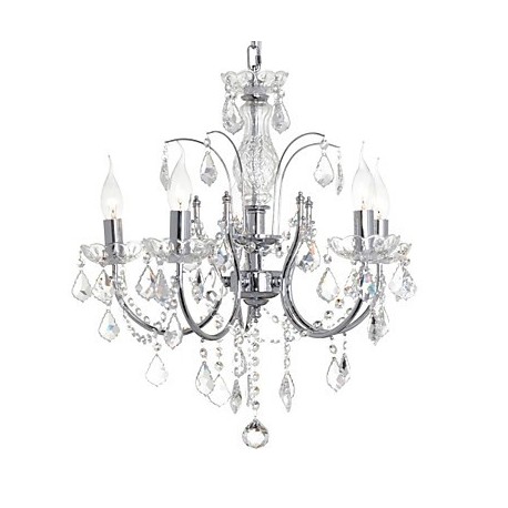 MAX:60W Traditional/Classic Crystal Chrome Metal Chandeliers Bedroom / Dining Room / Study Room/Office / Hallway