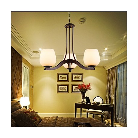 5 Traditional/Classic / Retro Mini Style Painting Metal Chandeliers Living Room / Bedroom / Dining Room