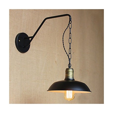 Simple And Creative Personality Wall Lamp Industry Chain American Retro Iron Aisle Bedroom Bedside Wall Lamp